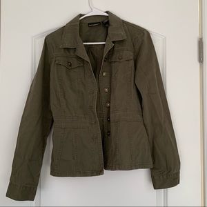 DKNY Jeans Olive Green Jacket with Buttons Size M